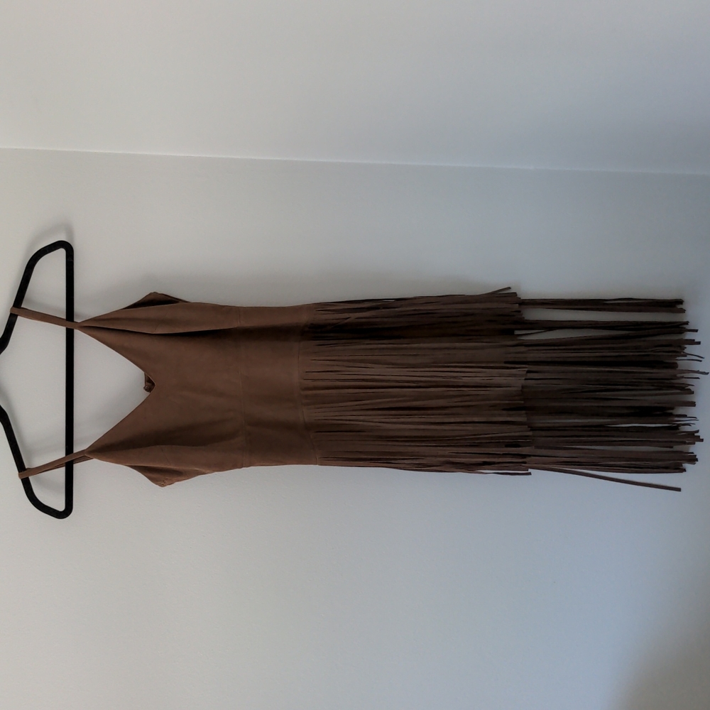 Brown Fringe Dress